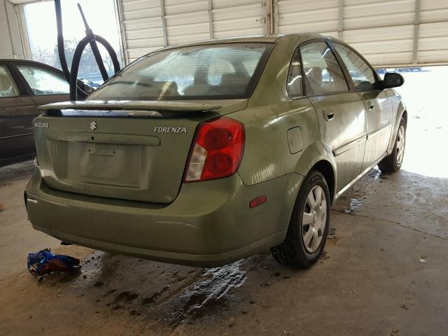 KL5JD56Z15K075416 - 2005 SUZUKI FORENZA S GREEN photo 4