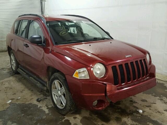 1J8FF47W37D417408 - 2007 JEEP COMPASS BURGUNDY photo 1