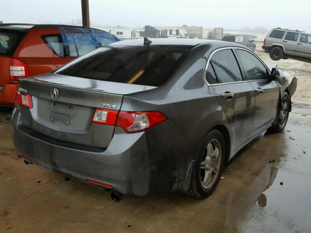 JH4CU26669C037167 - 2009 ACURA TSX GRAY photo 4