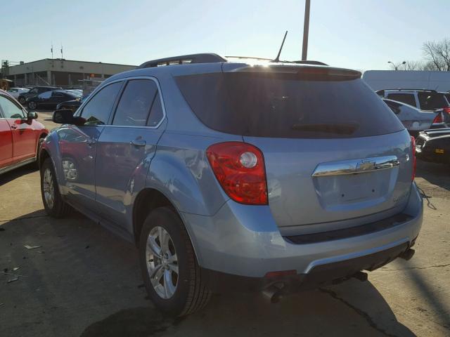 2GNFLCE35E6250863 - 2014 CHEVROLET EQUINOX LT BLUE photo 3