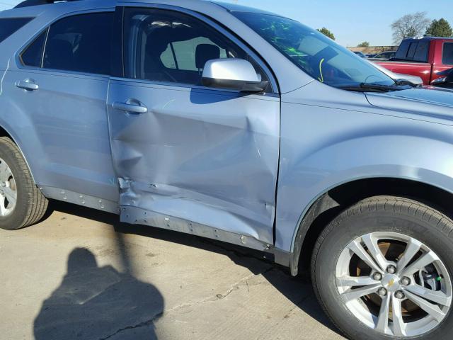 2GNFLCE35E6250863 - 2014 CHEVROLET EQUINOX LT BLUE photo 9