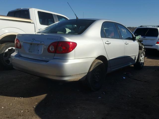 1NXBR32E78Z955886 - 2008 TOYOTA COROLLA CE SILVER photo 4