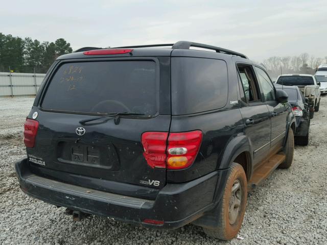 5TDZT38A13S176828 - 2003 TOYOTA SEQUOIA LI BLACK photo 4