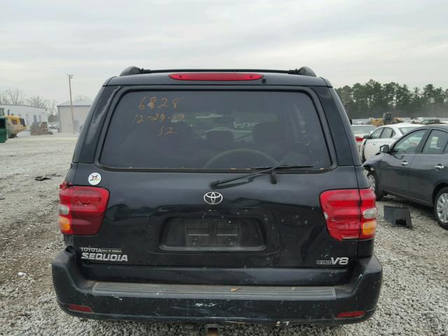 5TDZT38A13S176828 - 2003 TOYOTA SEQUOIA LI BLACK photo 9