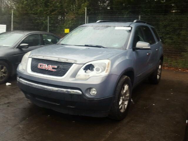 1GKEV33768J217144 - 2008 GMC ACADIA SLT BLUE photo 2