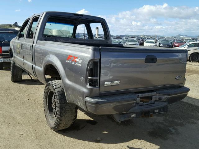 1FTNW21P64EE08264 - 2004 FORD F250 SUPER GRAY photo 3