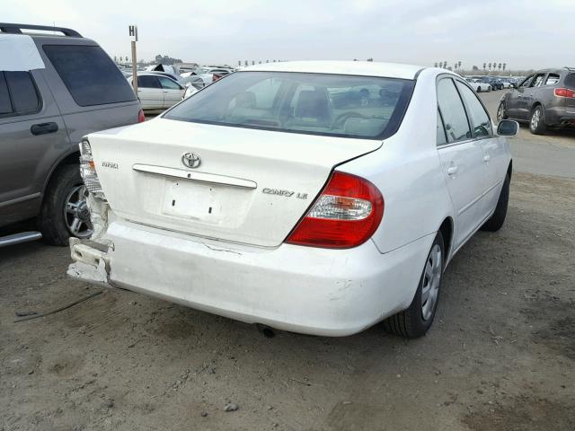 4T1BE32K04U351561 - 2004 TOYOTA CAMRY LE WHITE photo 4