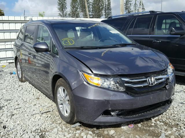 5FNRL5H61GB137688 - 2016 HONDA ODYSSEY EX GRAY photo 1