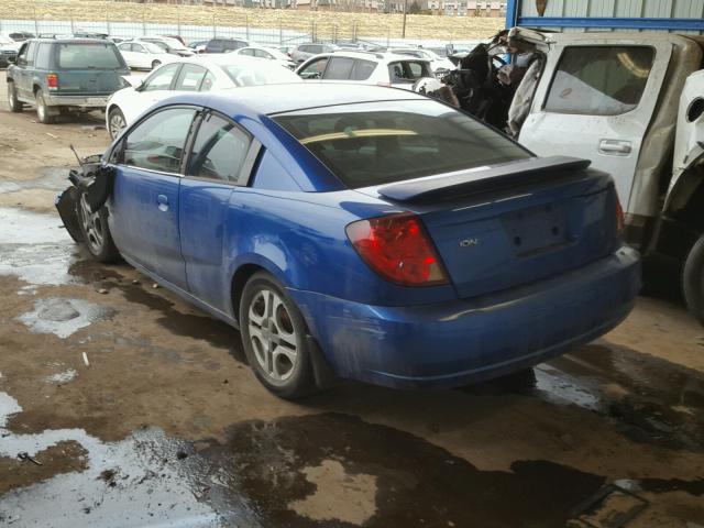 1G8AV12FX4Z162775 - 2004 SATURN ION LEVEL BLUE photo 3