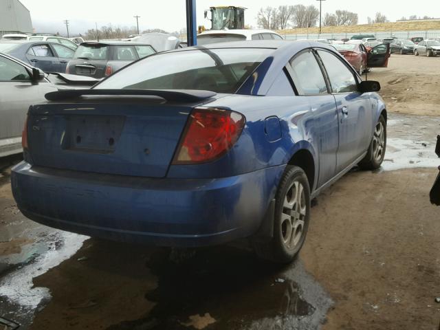 1G8AV12FX4Z162775 - 2004 SATURN ION LEVEL BLUE photo 4