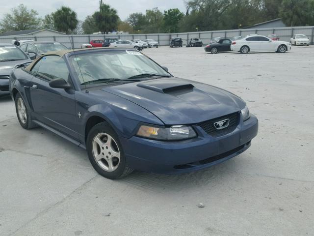 1FAFP44442F169700 - 2002 FORD MUSTANG BLUE photo 1