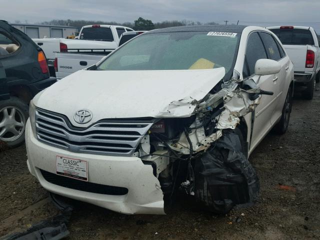 4T3ZK3BB3AU022198 - 2010 TOYOTA VENZA BASE WHITE photo 2