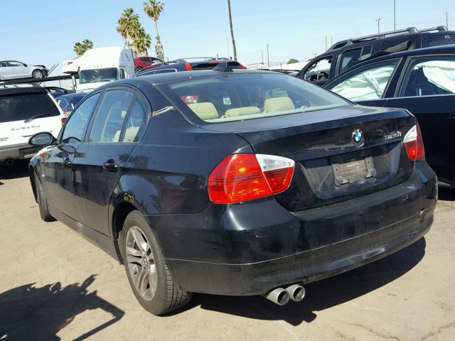 WBAVC53598FZ86541 - 2008 BMW 328 I SULE BLACK photo 3