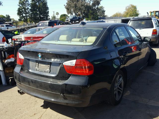 WBAVC53598FZ86541 - 2008 BMW 328 I SULE BLACK photo 4