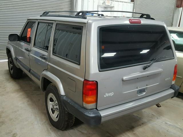 1J4FT48S01L611901 - 2001 JEEP CHEROKEE S GRAY photo 3