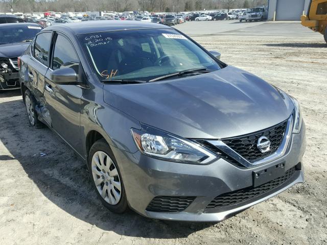 3N1AB7AP7GL660460 - 2016 NISSAN SENTRA S GRAY photo 1