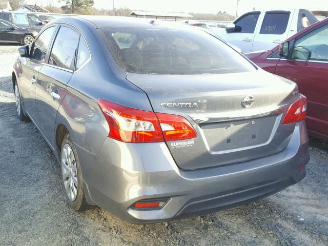 3N1AB7AP7GL660460 - 2016 NISSAN SENTRA S GRAY photo 3