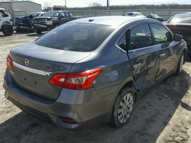 3N1AB7AP7GL660460 - 2016 NISSAN SENTRA S GRAY photo 4