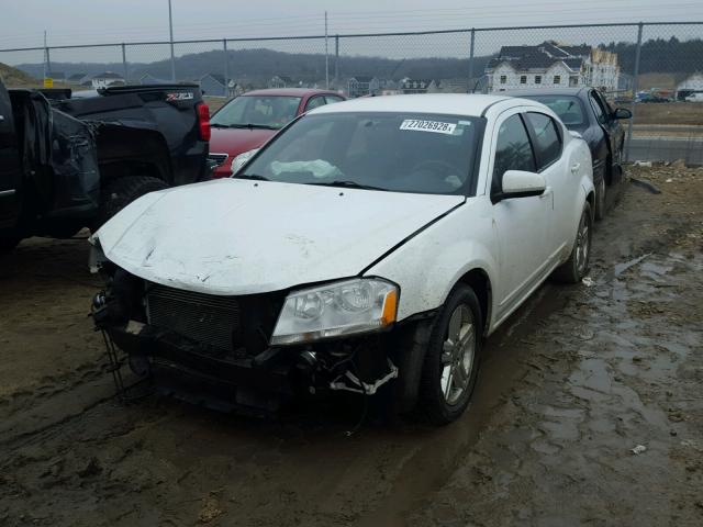 1C3CDZCG4DN687544 - 2013 DODGE AVENGER SX WHITE photo 2