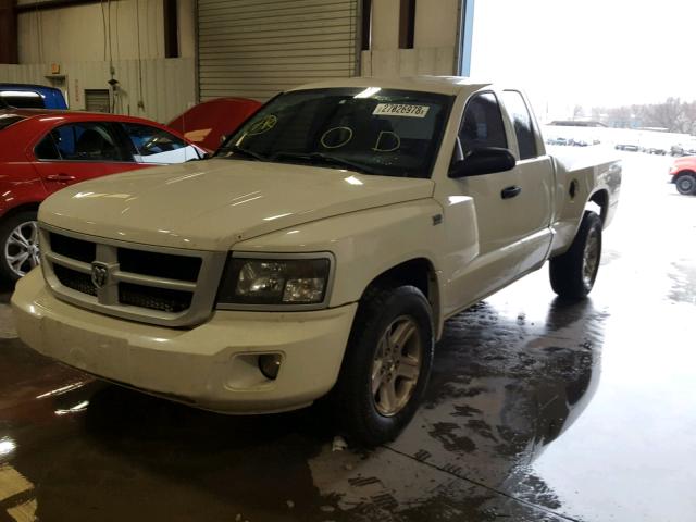 1D3HE32P39S814314 - 2009 DODGE DAKOTA SXT WHITE photo 2