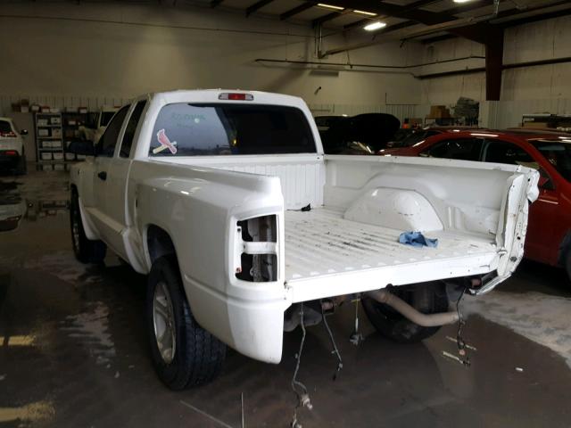 1D3HE32P39S814314 - 2009 DODGE DAKOTA SXT WHITE photo 3