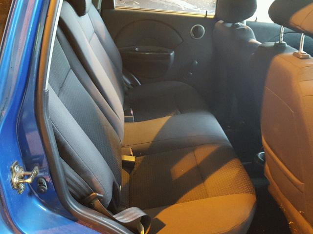 KL1TD66637B745881 - 2007 CHEVROLET AVEO BASE Mavi fotoğraf 6