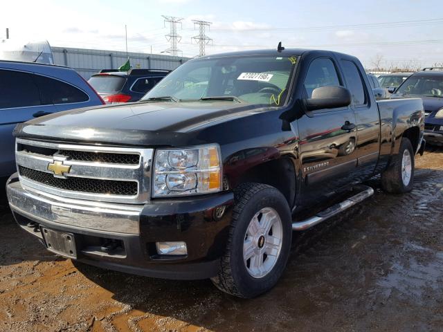 2GCEK19J871589315 - 2007 CHEVROLET SILVERADO BLACK photo 2