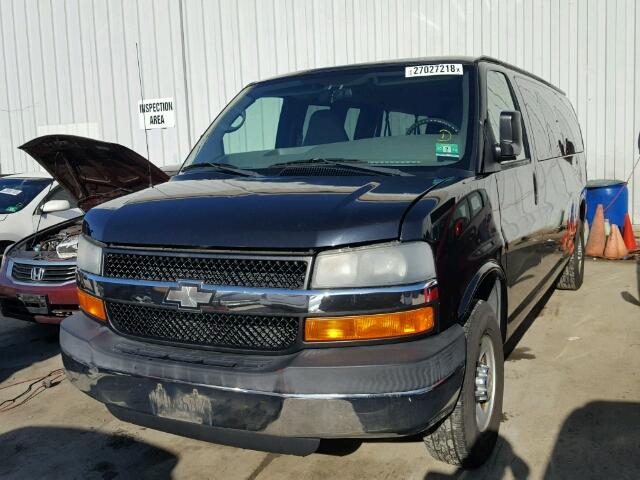 1GAHG39UX71141693 - 2007 CHEVROLET EXPRESS G3 BLACK photo 2