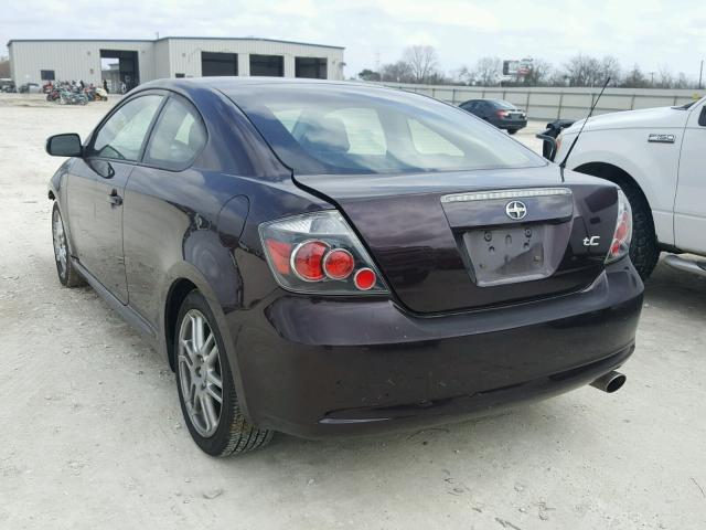 JTKDE167780253088 - 2008 TOYOTA SCION TC 栗色 照片 3