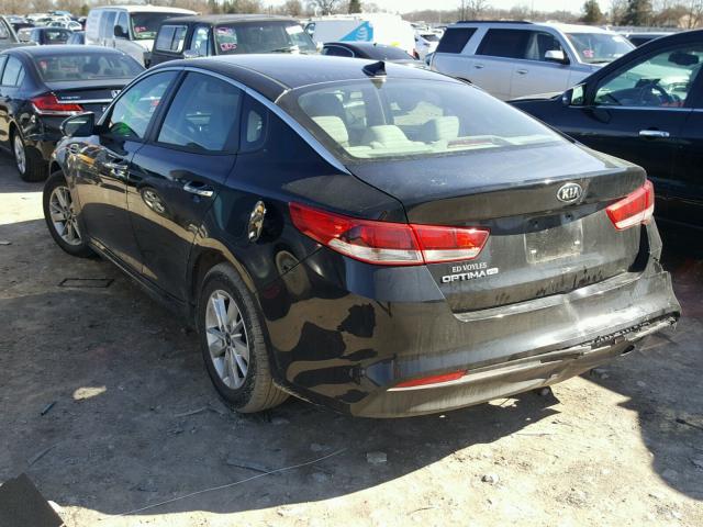 5XXGT4L32HG152990 - 2017 KIA OPTIMA LX BLACK photo 3