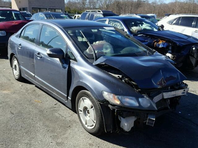 JHMFA36238S007380 - 2008 HONDA CIVIC HYBR BLUE photo 1