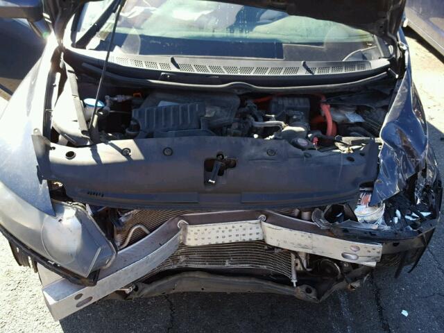 JHMFA36238S007380 - 2008 HONDA CIVIC HYBR BLUE photo 7