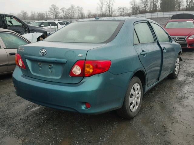 2T1BU4EE9AC226649 - 2010 TOYOTA COROLLA BA TEAL photo 4