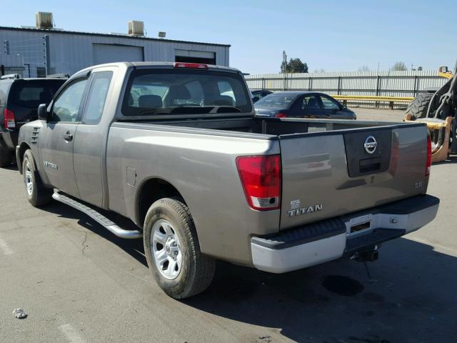 1N6BA06A26N572766 - 2006 NISSAN TITAN XE GRAY photo 3