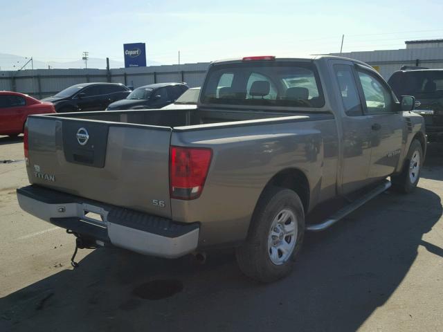 1N6BA06A26N572766 - 2006 NISSAN TITAN XE GRAY photo 4