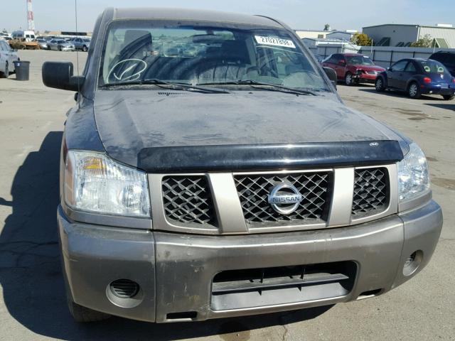 1N6BA06A26N572766 - 2006 NISSAN TITAN XE GRAY photo 9