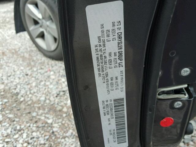 2C3CDXBG4EH349139 - 2014 DODGE CHARGER SE GRAY photo 10