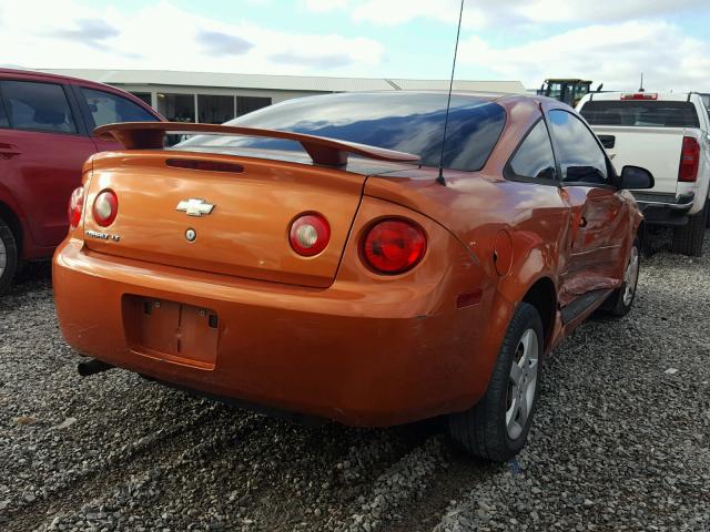 1G1AL15F577238841 - 2007 CHEVROLET COBALT LT ORANGE photo 4