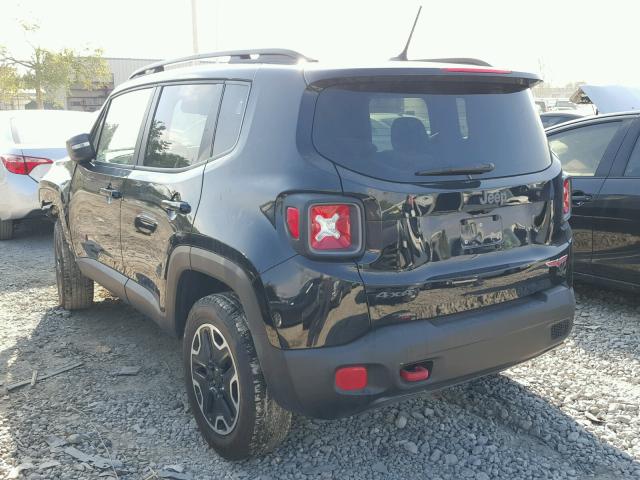 ZACCJBCT9GPD69875 - 2016 JEEP RENEGADE T BLACK photo 3