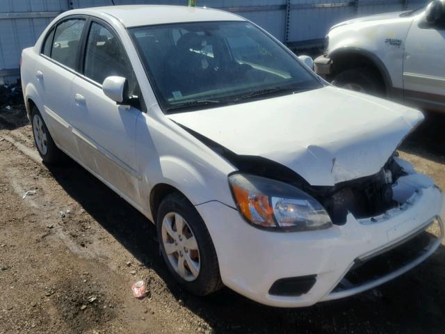 KNADH4A31A6621589 - 2010 KIA RIO LX WHITE photo 1