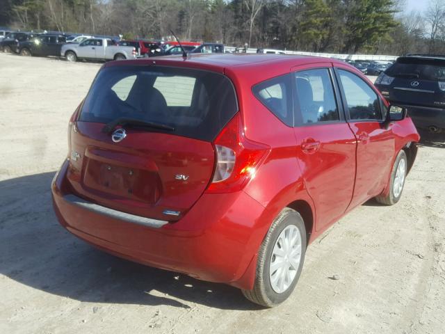 3N1CE2CP1FL351498 - 2015 NISSAN VERSA NOTE RED photo 4