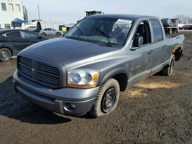 1D7HU18276S668075 - 2006 DODGE RAM 1500 S GRAY photo 2