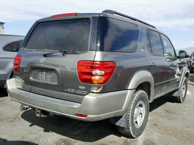 5TDBT44A14S231390 - 2004 TOYOTA SEQUOIA SR CHARCOAL photo 4