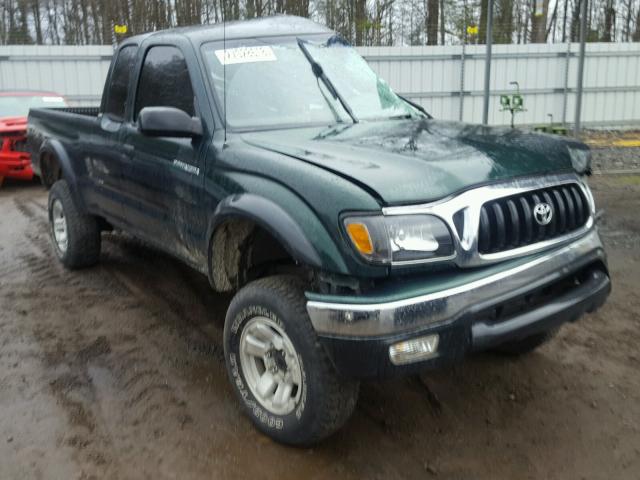 5TEWN72N23Z200749 - 2003 TOYOTA TACOMA XTR GREEN photo 1