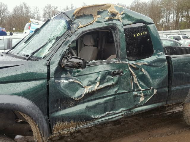 5TEWN72N23Z200749 - 2003 TOYOTA TACOMA XTR GREEN photo 9