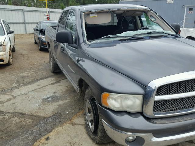 3D7HA18N52G182563 - 2002 DODGE RAM 1500 GRAY photo 9