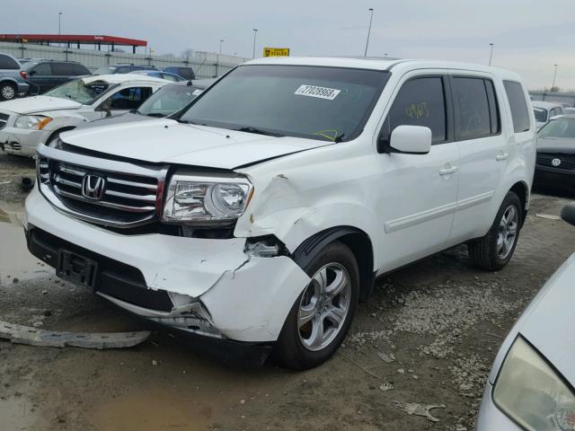 5FNYF3H75CB044151 - 2012 HONDA PILOT EXLN WHITE photo 2