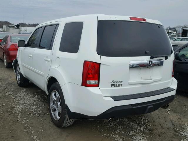 5FNYF3H75CB044151 - 2012 HONDA PILOT EXLN WHITE photo 3