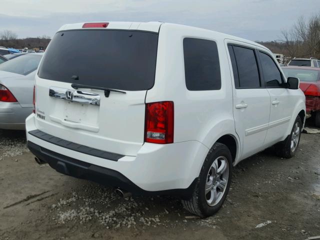 5FNYF3H75CB044151 - 2012 HONDA PILOT EXLN WHITE photo 4