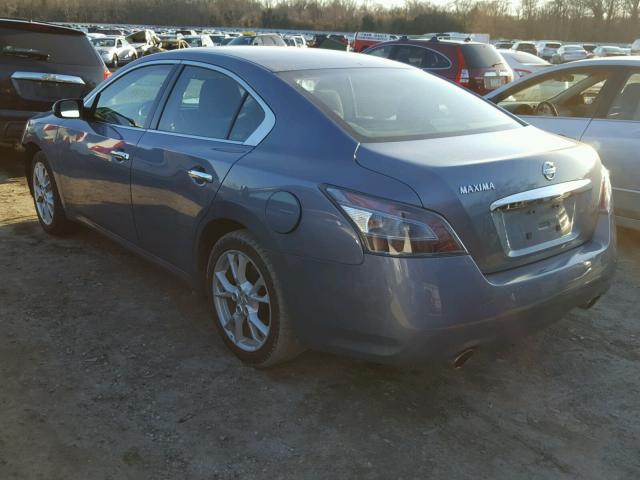 1N4AA5AP2CC813584 - 2012 NISSAN MAXIMA S BLUE photo 3